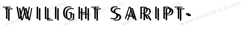 Twilight Saript字体转换